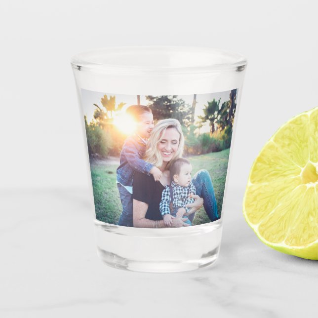 Ihr Foto oder Logo Schnapsglas (Vorderseite)