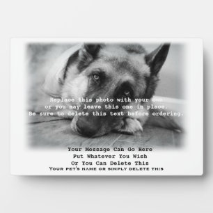 Ihr Foto Pet Loss Memorial Plaque Fotoplatte