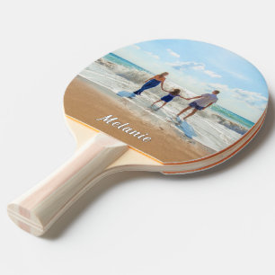 Ihr Foto Ping Pong Paddle mit Individuelle Name Tischtennis Schläger