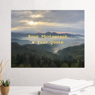 Ihr Foto & Quote Overlay Einfach elegant Foliendrucke