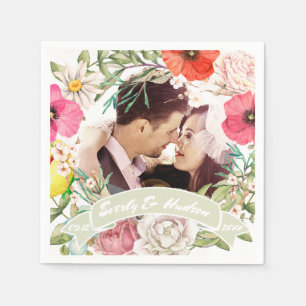 Ihr Foto Rosa Rosa Rosa Hochzeitskranz Serviette