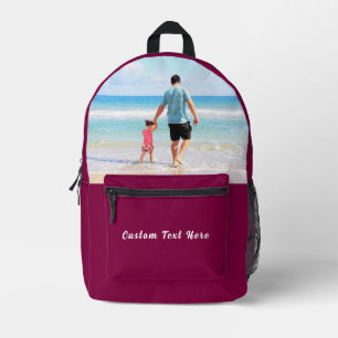 Ihr Foto-Rucksack mit benutzerdefiniertem Text und Bedruckter Rucksack