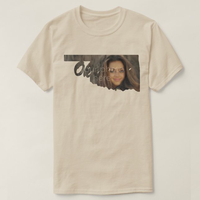 IHR FOTO Staat Oklahoma Form T - Shirt (Design vorne)