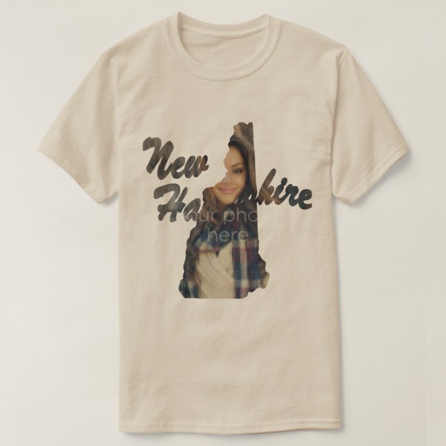 IHR FOTO Staat von neuen Hampshire Form T - Shirt (Design vorne)