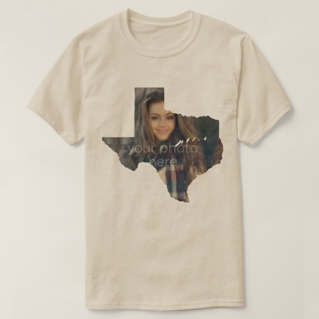 IHR FOTO Staat von Texas Form T - Shirt (Design vorne)