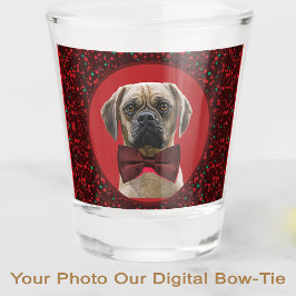 IHR FOTO Stilvolle Weihnachtsferse für Hunde Lover Schnapsglas