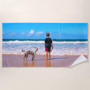 Ihr Foto Strand Handtuch für Haustiere Personalisi