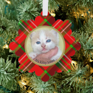 Ihr Foto/Text - Traditionelles jährliches Geschenk Ornament Karte