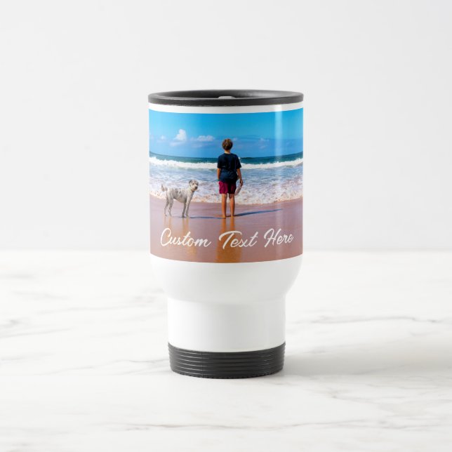 Ihr Foto - Umarmung von Geschenken mit benutzerdef Reisebecher (Mittel)