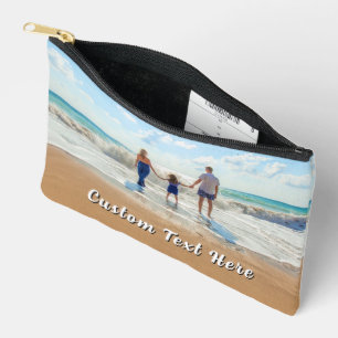 Ihr Foto und benutzerdefinierter Text personalisie Zubehörtasche