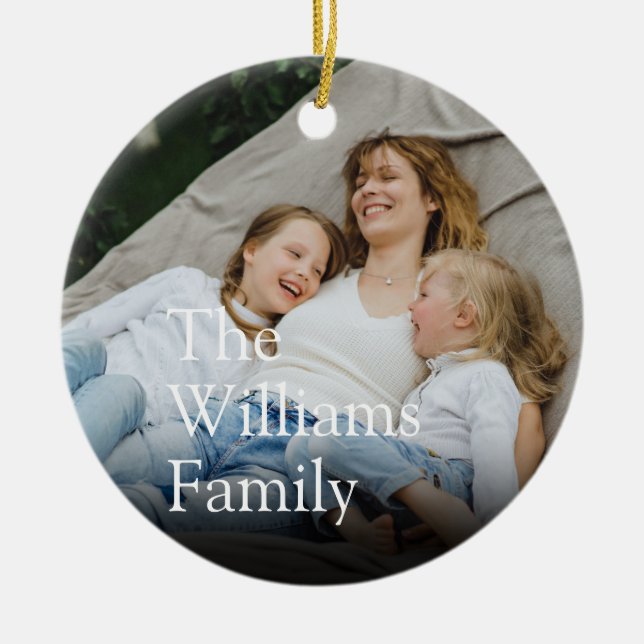 Ihr Foto und Definition Moderner Spaß Keramik Ornament (Vorne)