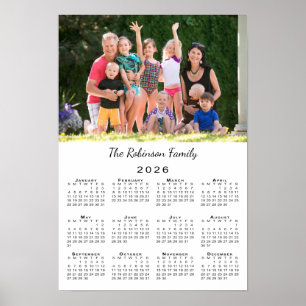 Ihr Foto und Name Benutzerdefinierter Kalender 202 Poster