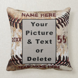 Ihr Foto und Personalisiertes Baseball-Kissen Kissen