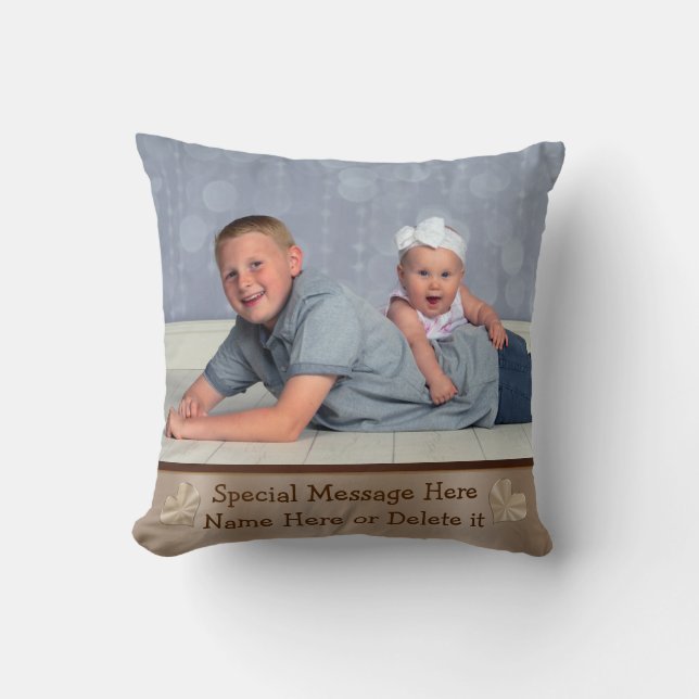 Ihr FOTO und TEXT personalisierte Throw-Kissen Kissen (Vorderseite)