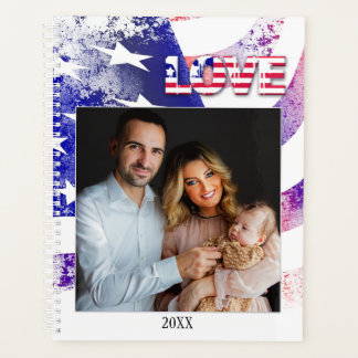 Ihr Foto USA Flag Patriot Planner Planer