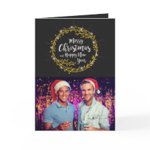 IHR FOTO Weihnachten wünscht Grußkarte