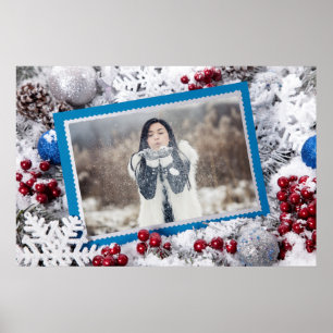 IHR FOTO Weihnachtsgestempel Poster