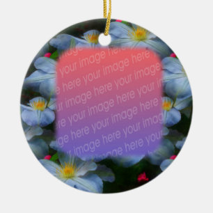 Ihr Foto Weiße Clematitis Blume Ornament