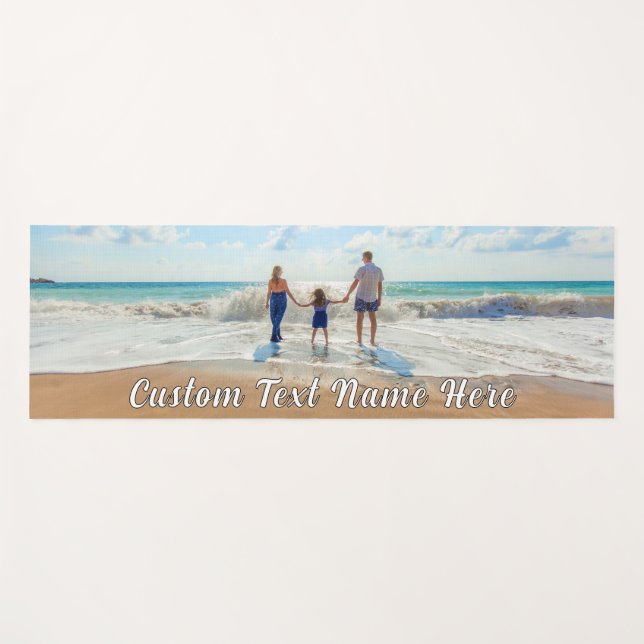Ihr Foto Yoga Mat Geschenk mit benutzerdefiniertem Yogamatte (Vorderseite (Horizontal))