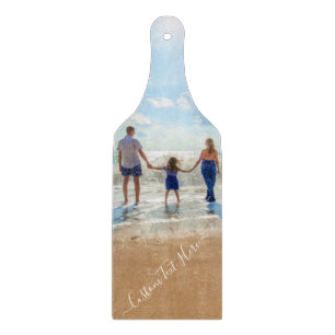 Ihr Foto-Zuschnitt mit benutzerdefiniertem Text Schneidebrett