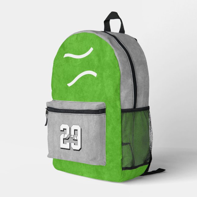 Ihr ganz persönlicher Tennissportler Bedruckter Rucksack (Rückseitige Ecke Rechts)