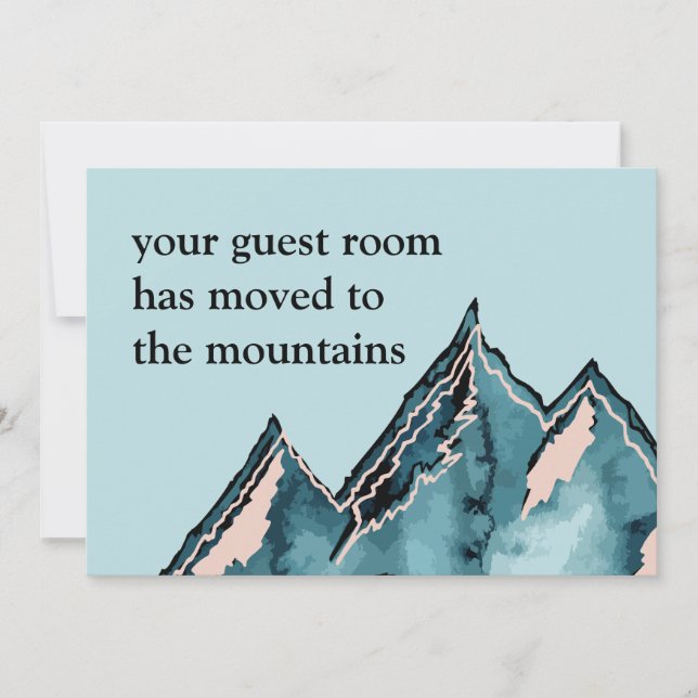 Ihr Gästezimmer ist in die Berge umgezogen neue Zu Ankündigung (Vorderseite)