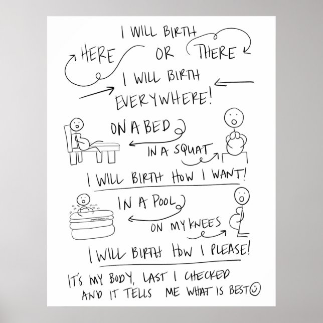 Ihr Geburtsgedicht Poster (Vorne)