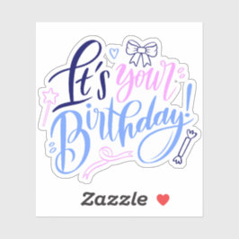 Ihr Geburtstagstitel Aufkleber