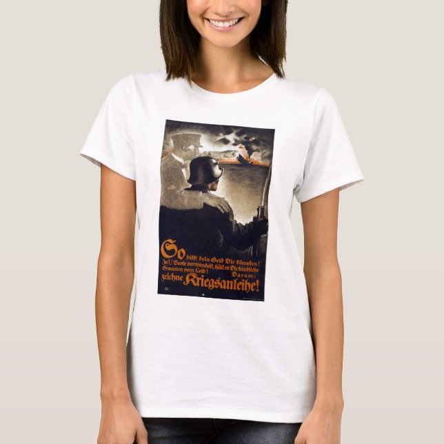Ihr Geld hilft Ihnen zu kämpfen T-Shirt (Vorderseite)