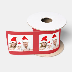 Ihr Gemustertes Weihnachtsbild im Foto Satinband