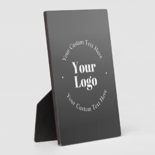 Ihr Geschäft-Logo oder Design & bearbeitbarer Text Fotoplatte