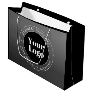 Ihr Geschäft-Logo oder Design & bearbeitbarer Text Große Geschenktüte