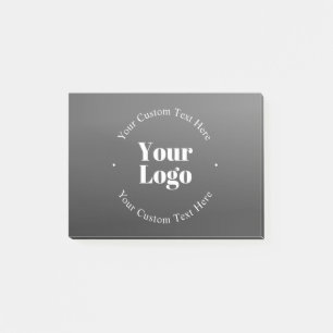 Ihr Geschäft-Logo oder Design & bearbeitbarer Text Post-it Klebezettel