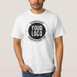 Ihr Geschäft-Logo oder Design Fetter bearbeitbar T-Shirt