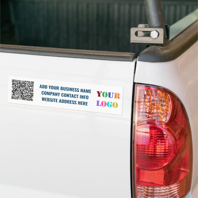 Ihr Geschäft-Logo-Text und QR-Code-Aufkleber Autoaufkleber (Auf Lkw)