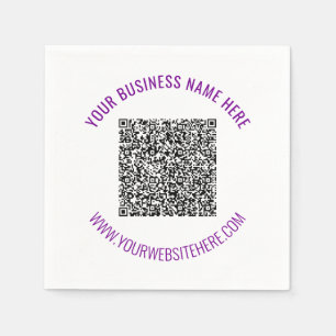Ihr Geschäft QR-Code Servietten Beispiel Individue