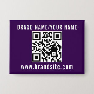 Ihr Geschäft QR-Code-Vorlagendesign für Werbezweck Button