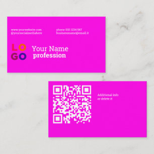 Ihr Geschäftslogo Benutzerdefinierter QrCode Visitenkarte