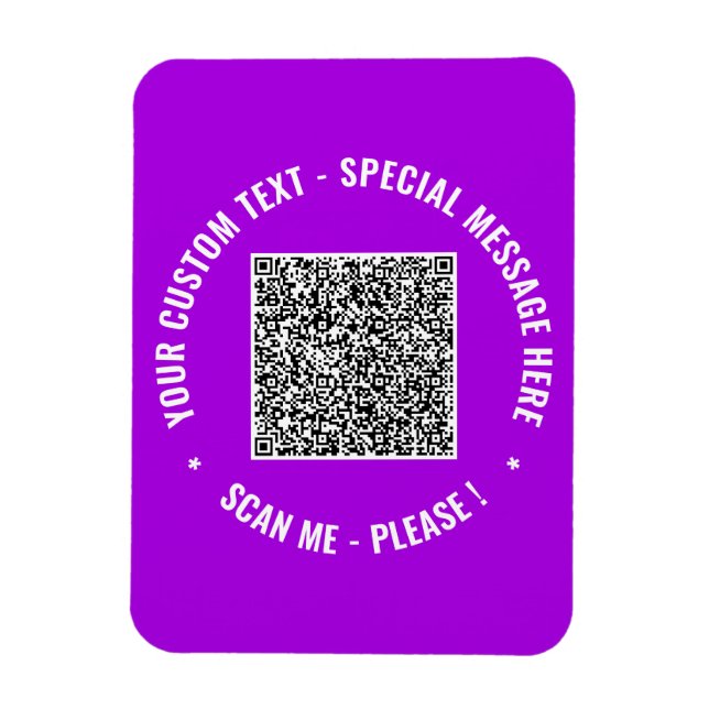 Ihr Geschenk für den benutzerdefinierten QR-Code f Magnet (Vertikal)