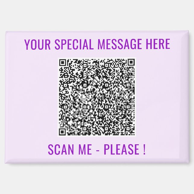 Ihr Geschenk für den benutzerdefinierten QR-Code i Magnet (Vorderseite)