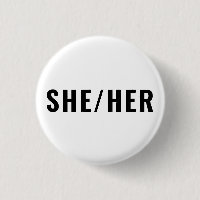Ihr Geschlecht Pronouns Schwarzweiß einfach