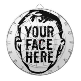 Ihr Gesicht hier Dartboard Dartscheibe