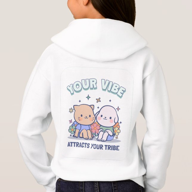 Ihr Gesicht zieht Ihren Stamm an Hoodie (Rückseite)