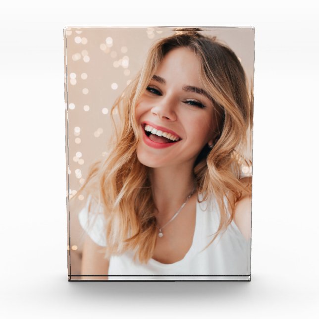 Ihr Gesicht zum personalisierten Geburtstag Fotoblock (Vorderseite)