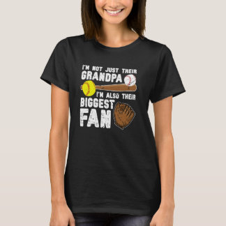 Ihr größter Fan Baseball-Softball-Opa von Bal T-Shirt