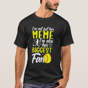 Ihr größter Fan Softball-Meme eines Softball-Spiel T-Shirt