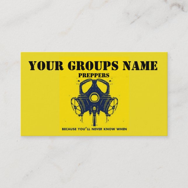 IHR GRUPPEN-NAME VISITENKARTE (Vorderseite)