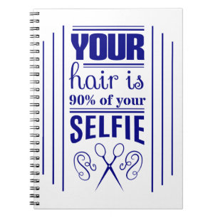 Ihr Haar ist 90% von Ihrem Selfie Notizblock
