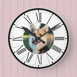 Ihr Haustier auf einer Personalisierten Runduhr Runde Wanduhr