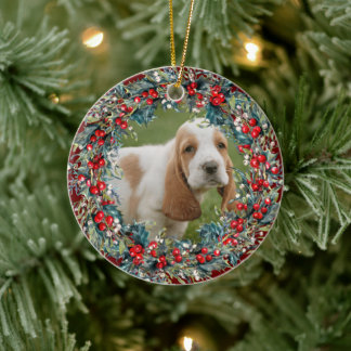 Ihr Haustier Foto Hund Weihnachten niedlichen Weih Keramik Ornament